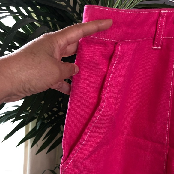 Fashion Nova Hot Pink Skirt with Front Pockets - Picture 7 of 10